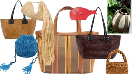 These straw totes and beaded bags are the perfect representation of my summer surfer aesthetic. 