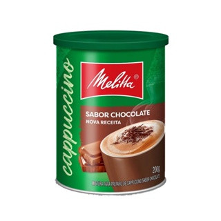 Cappuccino Melitta 200g café Solúvel com leite, Chocolate Avelã e Zero Açúcar s/Glúten Capu... | Shopee (BR)