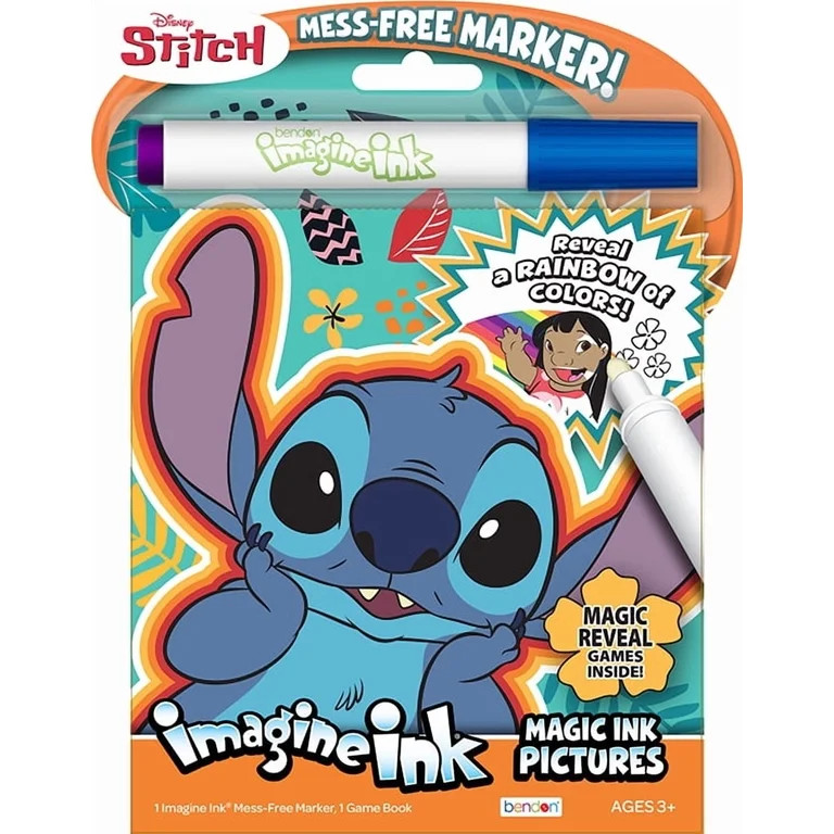 Disney Lilo and Stitch 16-Page Imagine Ink Coloring and Activity Book with Mess-Free Marker, by B... | Walmart (US)