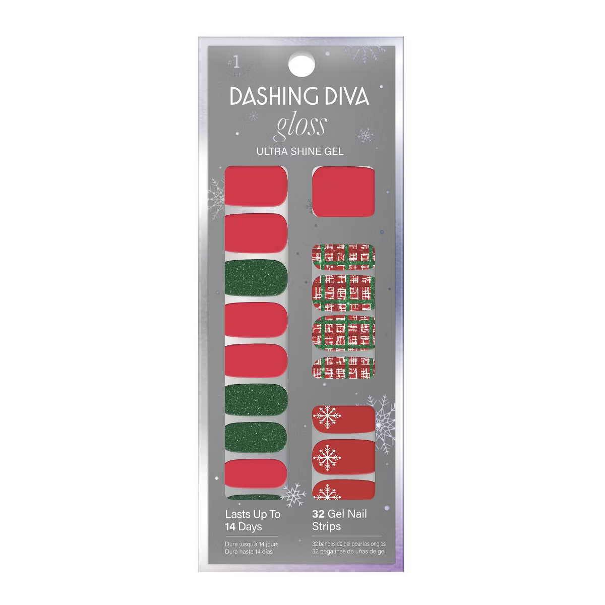 Dashing Diva Gloss Nail Art - Dad Plaid - 32ct | Target