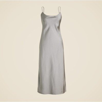 New J Crew Gwyneth Slip Dress Dove Gray Silver Sz 4 6 Adjustable Strap | eBay | eBay US