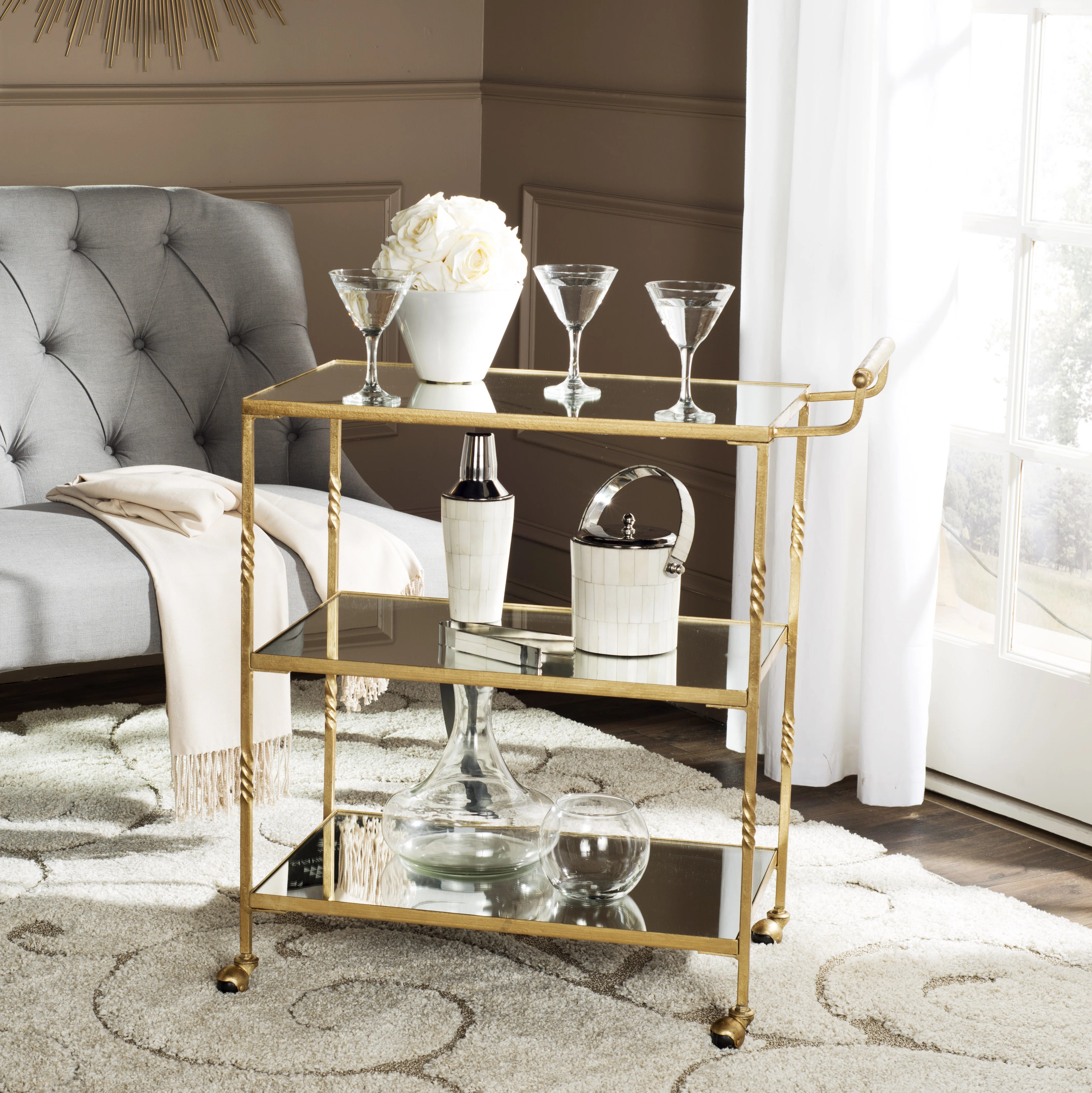 Mercer41 Oxendine Bar Cart & Reviews | Wayfair | Wayfair North America