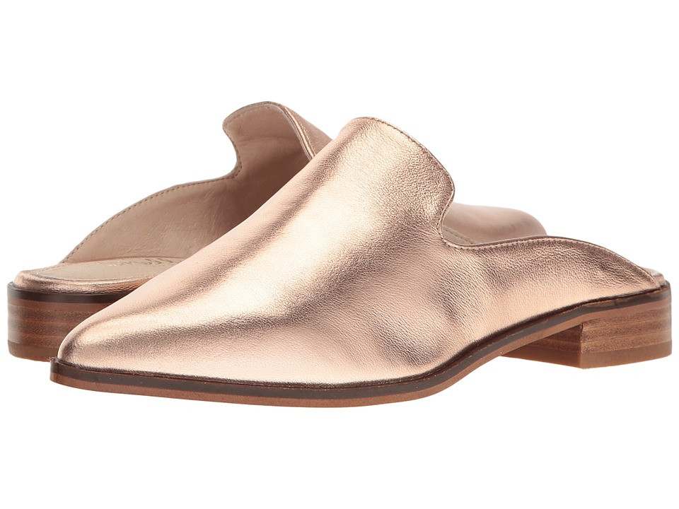 Shellys London - Cantara Mule (Rose Gold Leather) Women's Flat Shoes | 6pm