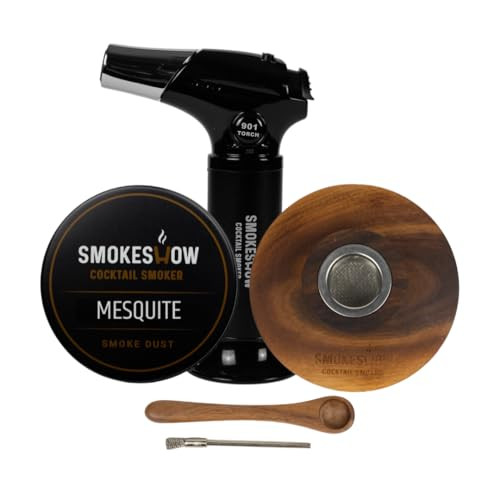 Smokeshow Cocktail Smoker Bundle with Kitchen Torch, One Flavor of Wood Chips Mesquite (No Butane Included) | Amazon (US)