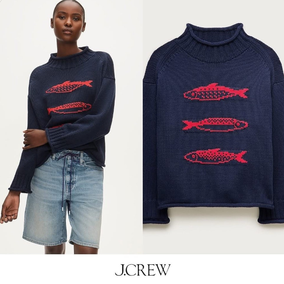 2025 Rollneck™ sweater with sardine intarsia