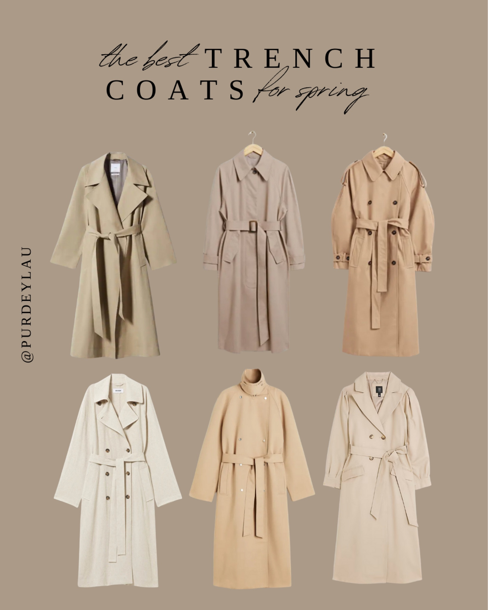 Some of my favourite trench coats online at the moment. Perfect for trench coat season, items that will last in your wardrobe. Capsule wardrobe pieces. Neutral outerwear.

#LTKunder100 #LTKeurope #LTKstyletip