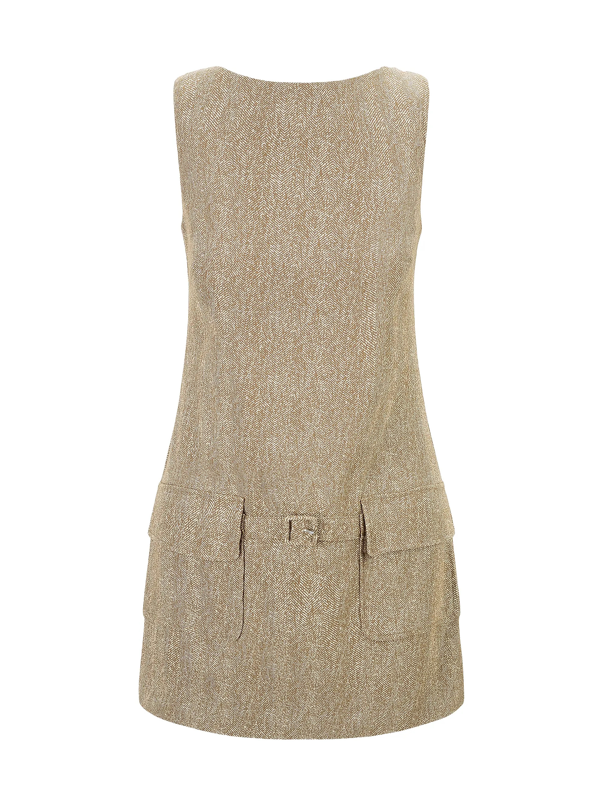 Sheila Herringbone Sleeveless Minidress | Saks Fifth Avenue