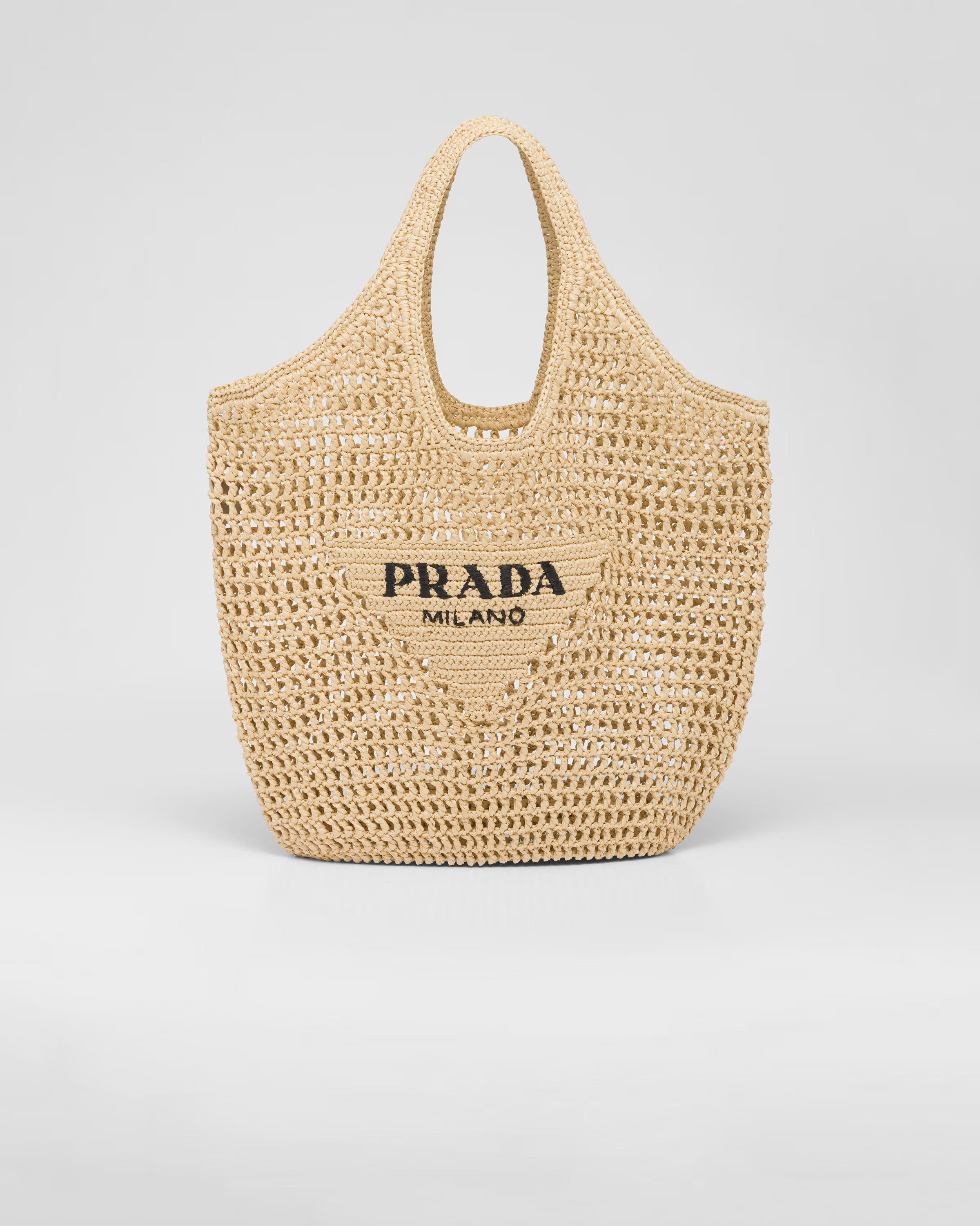 Raffia tote bag | Prada Spa US