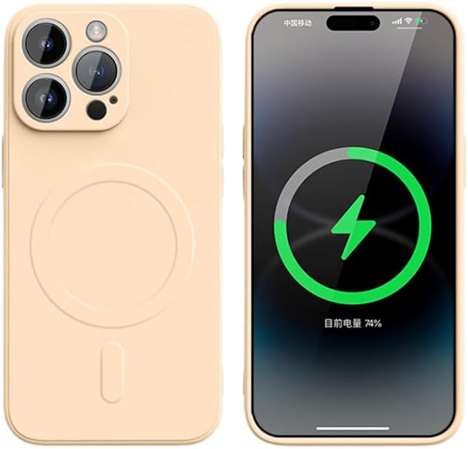 Liquid Silicone Case for iPhone 15 14 13 12 11 Pro Max 15 Plus Magnetic Wireless Charge Soft Cove... | Amazon (US)