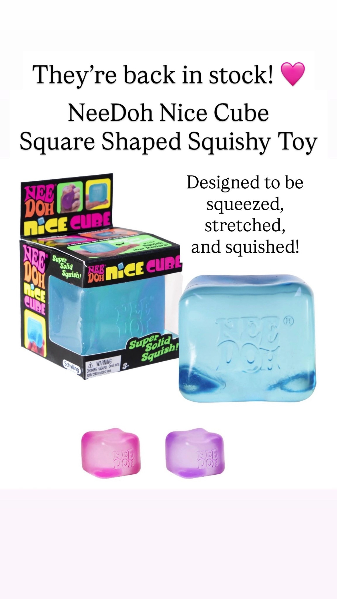 NEEDOH CUBES ARE BACK IN STOCK!!!! 

#LTKKids