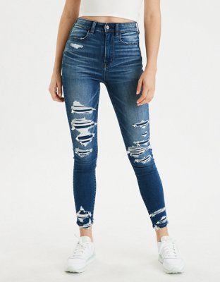 AE Ne(x)t Level Highest Waist Jegging Crop | American Eagle Outfitters (US & CA)