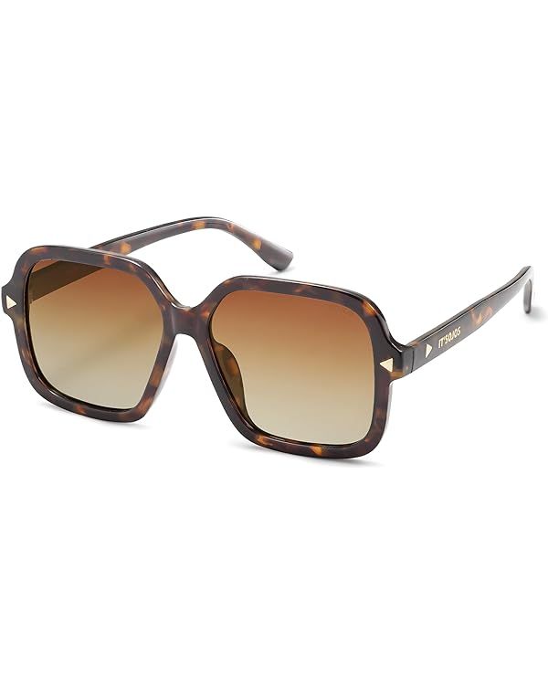 SOJOS Sunglasses for Women & Men, Square, Polarized Lens, Trendy, Oversized Shades SJ2298 | Amazon (US)