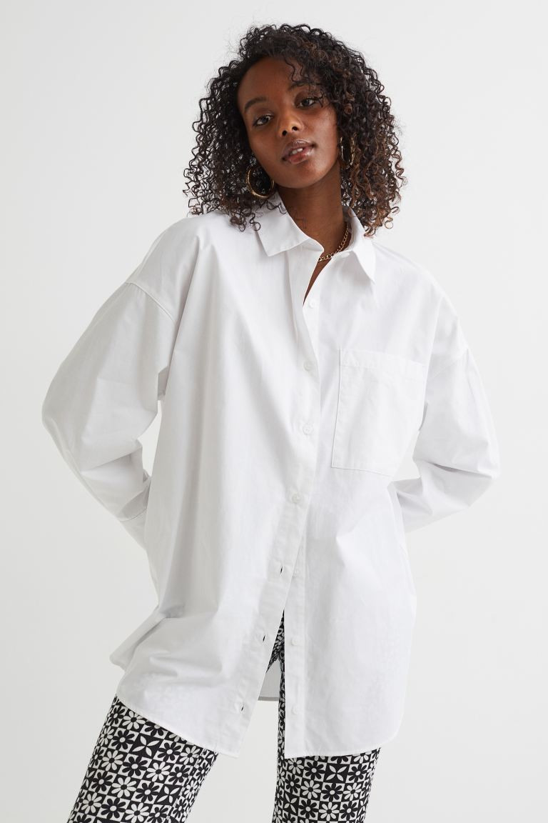 Oversized Cotton Shirt | H&M (US + CA)