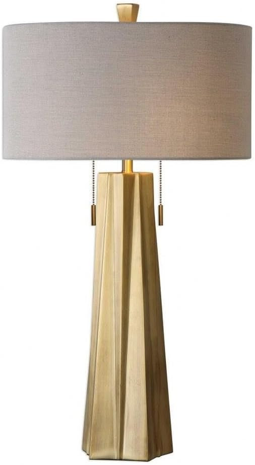 Uttermost Maris Plated Antiqued Brass Metal Table Lamp | Amazon (US)