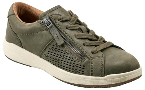 Earth Footwear Women's, Netta Round Toe Casual Lace up Sneakers, Dark Green 300, 5 M | Amazon (US)