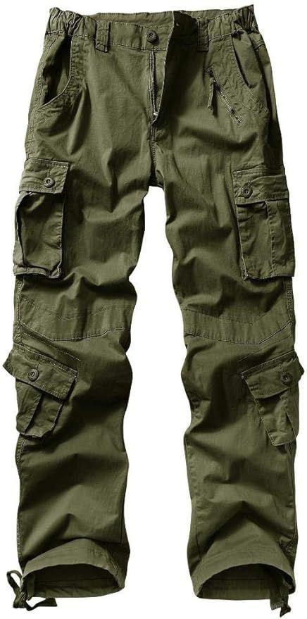 AKARMY Womens Cargo Pants with Pockets Outdoor Casual Ripstop Camo Military Combat Construction W... | Amazon (US)