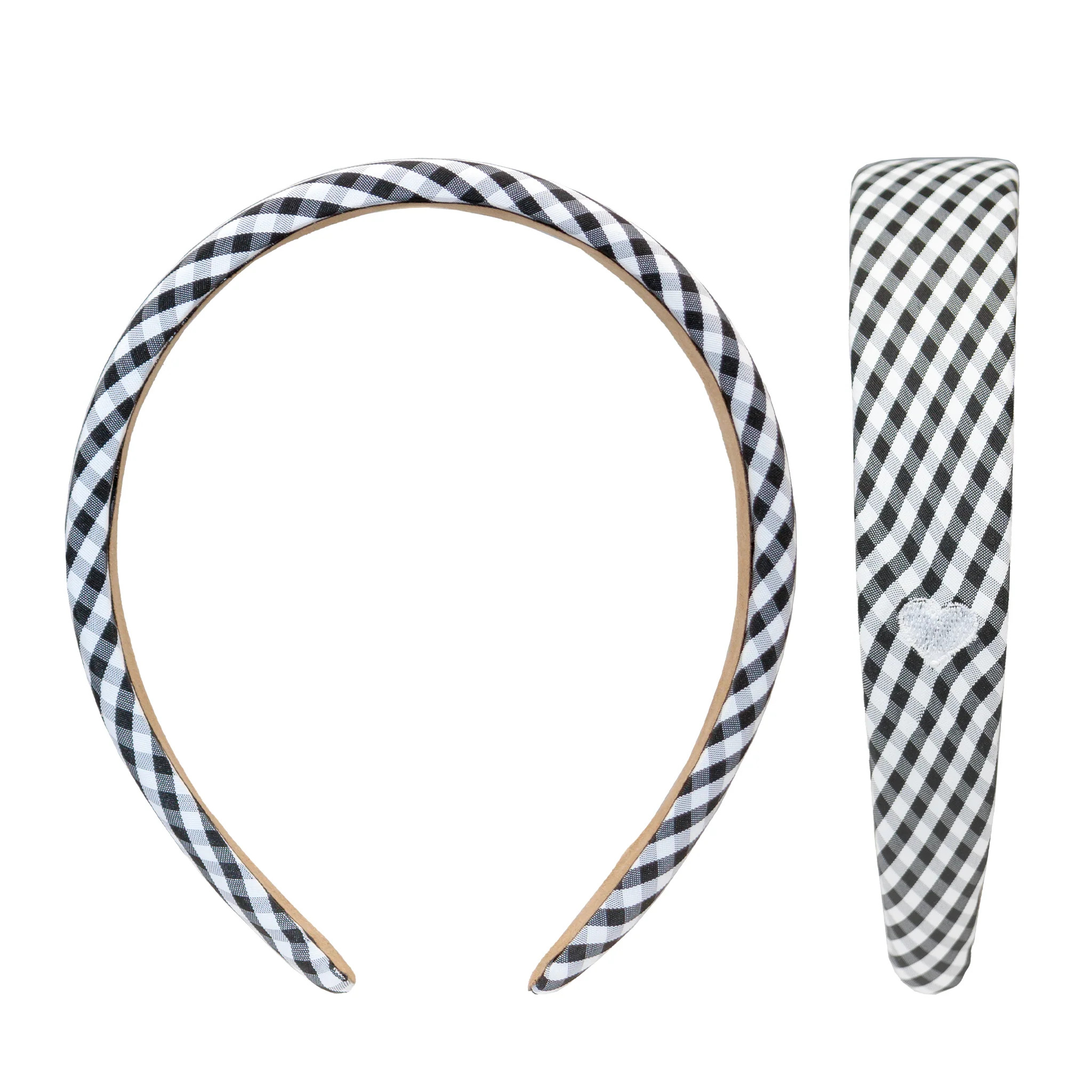 Halo Headband in Navy Gingham | Emi Jay