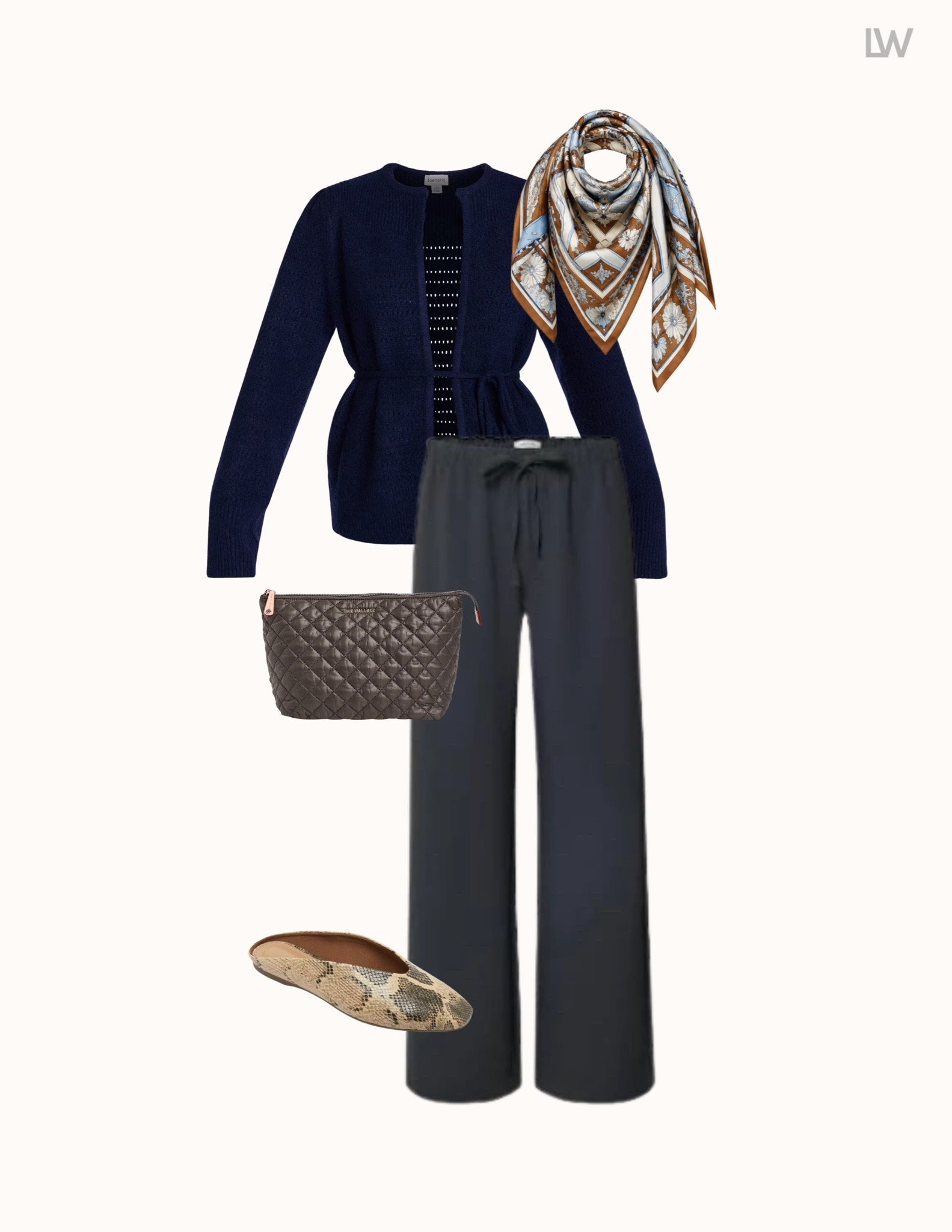 Fall capsule outfit. I wear a S in the top and bottoms.