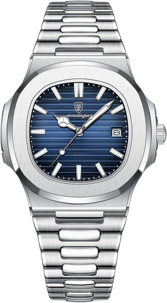 BESTKANG Men Quartz Movement Watch，Waterproof Luminous Men's Watch, Stainless Steel Strap Busin... | Amazon (US)