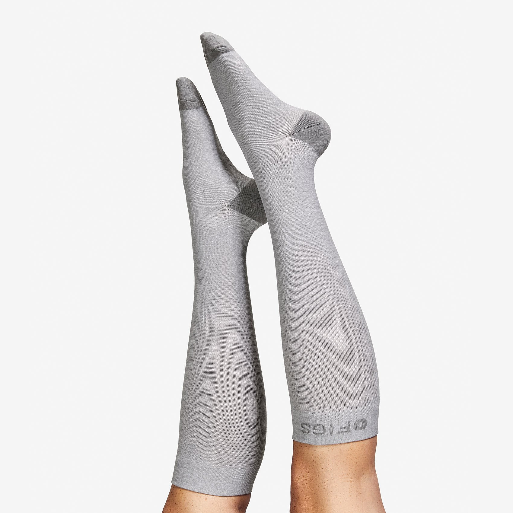 Women's Grey Solid Compression Socks · FIGS | FIGS