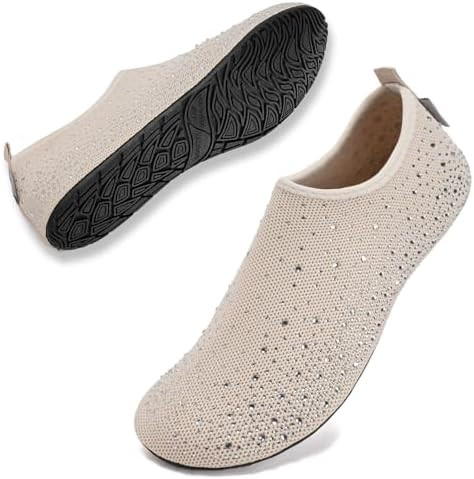 WateLves Womens Barefoot Water Shoes Travel House Slippers for Indoor and Outdoor Aqua Socks for ... | Amazon (US)