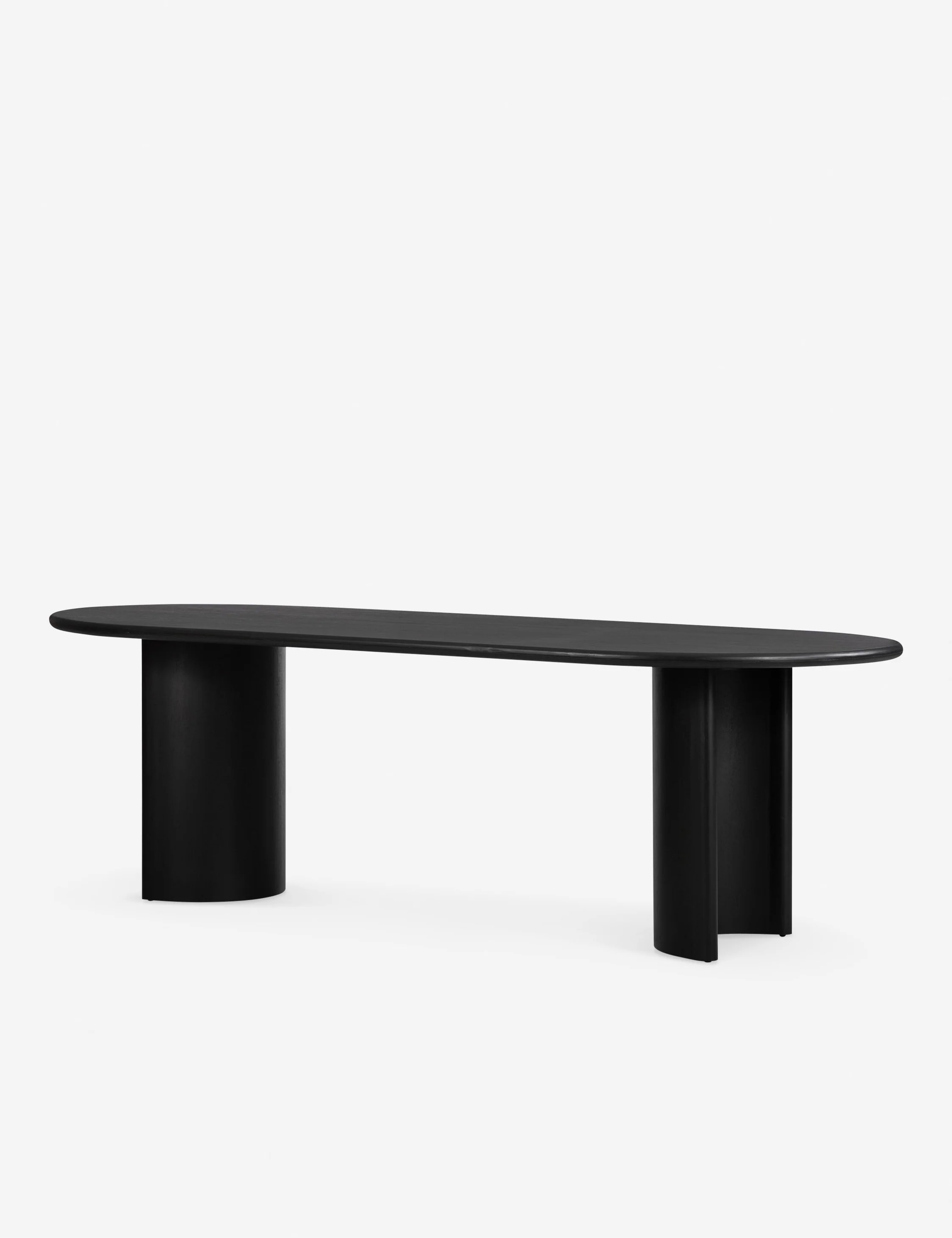 Gilda Oval Dining Table, Black, 94"W | Lulu and Georgia 
