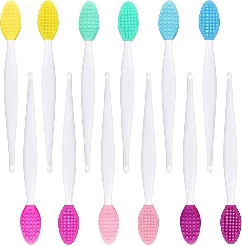 12pcs Lip Scrub Brush, BetterJonny Silicone Exfoliating Lip Brush, Double-Sided Lip Scrub Brush, ... | Amazon (CA)