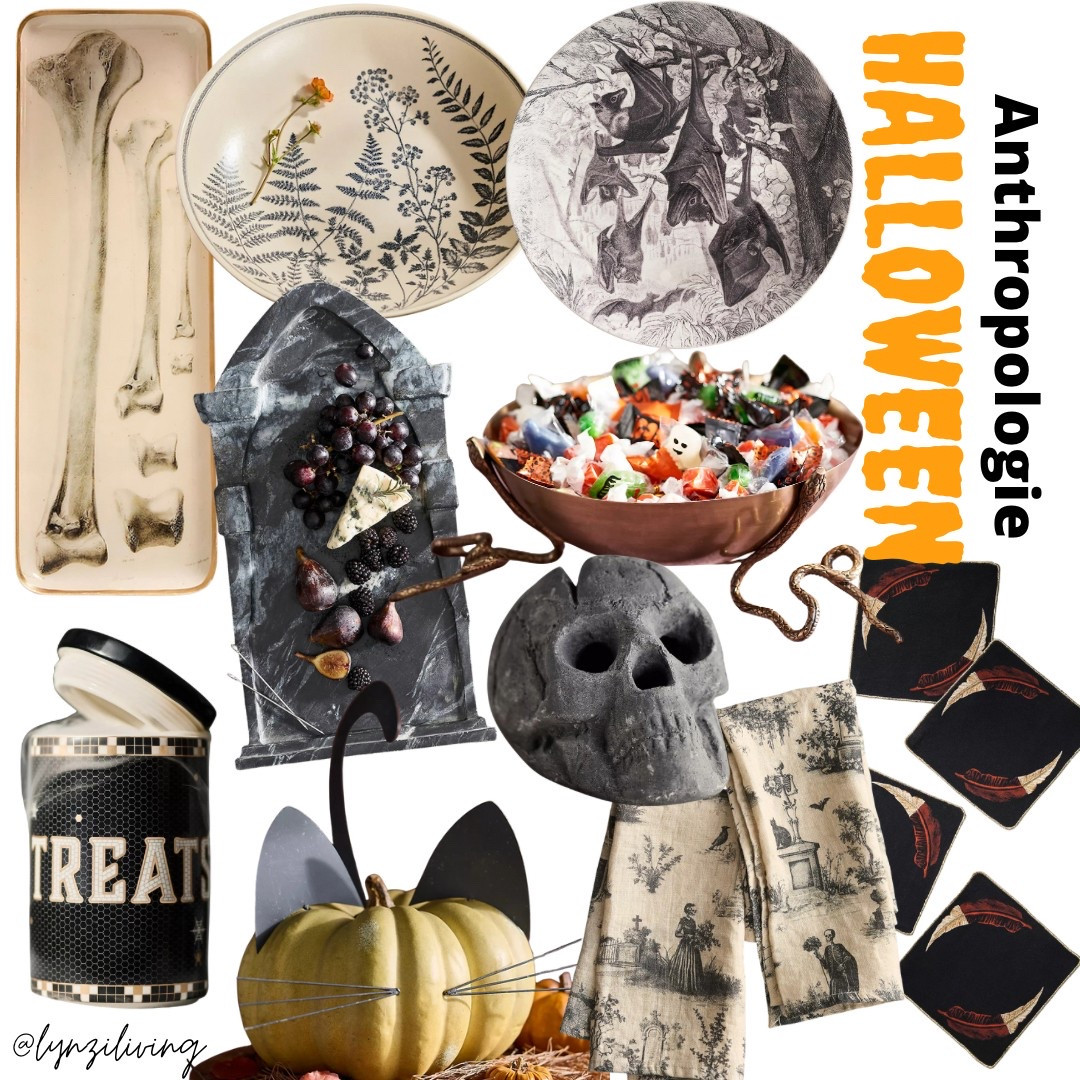 Anthropologie Halloween 2025

Halloween decor 2025, Halloween decorations 2025, Halloween home decor 2025, Halloween serving tray, skeleton serving tray, bone serving tray, botanical serving tray, botanical serving plate, Halloween serving plate, bat serving plate, bat serving tray, snake bowl, Halloween candy bowl, Halloween cocktail napkins, feather cocktail napkins Halloween toile Napkins, Halloween napkins, skeleton napkins, fireplace skull, fire pit skull, cat pumpkin stakes, marble serving tray, marble cheeseboard, gravestone cheeseboard, Halloween cheeseboard, Halloween canister, treats canister

#LTKHalloween #LTKFindsUnder100 #LTKHome
