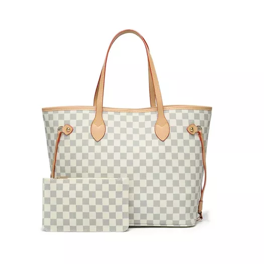 Colisha Womens Checkered Handbags Tote Bag,Shoulder Bag Purse With