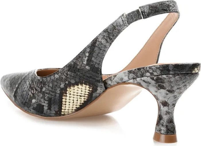 Mikoa Snake Embossed Slingback Pump (Women) | Nordstrom Rack