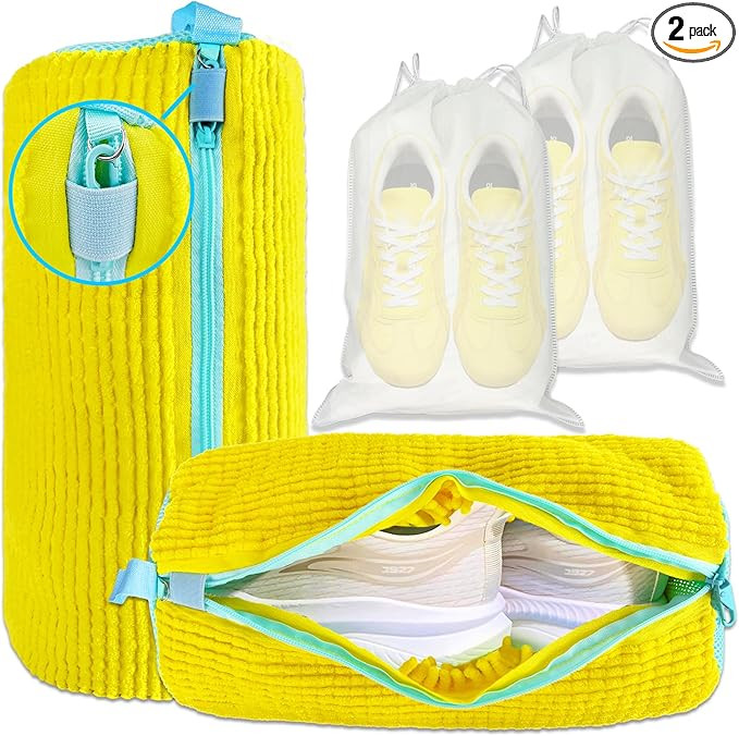 XXL Shoe Washing Machine Bag - 2-Pack Reusable Shoes Cleaning Bags, 360° Deep Clean for Tennis S... | Amazon (US)