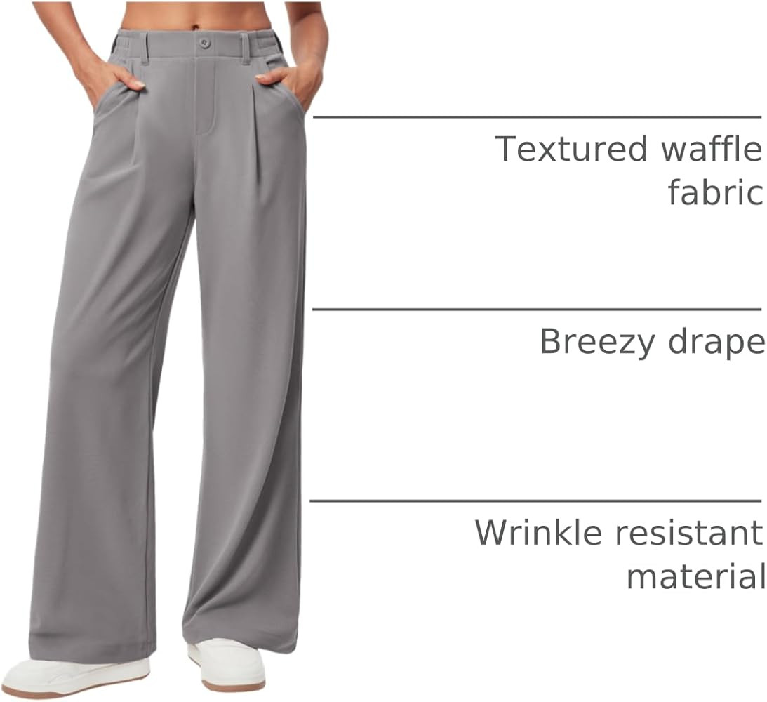 Ewedoos Wide Leg Pants Woman Stretchy Work Dress Pants Women Trendy 2026 Business Casual Outfits ... | Amazon (US)