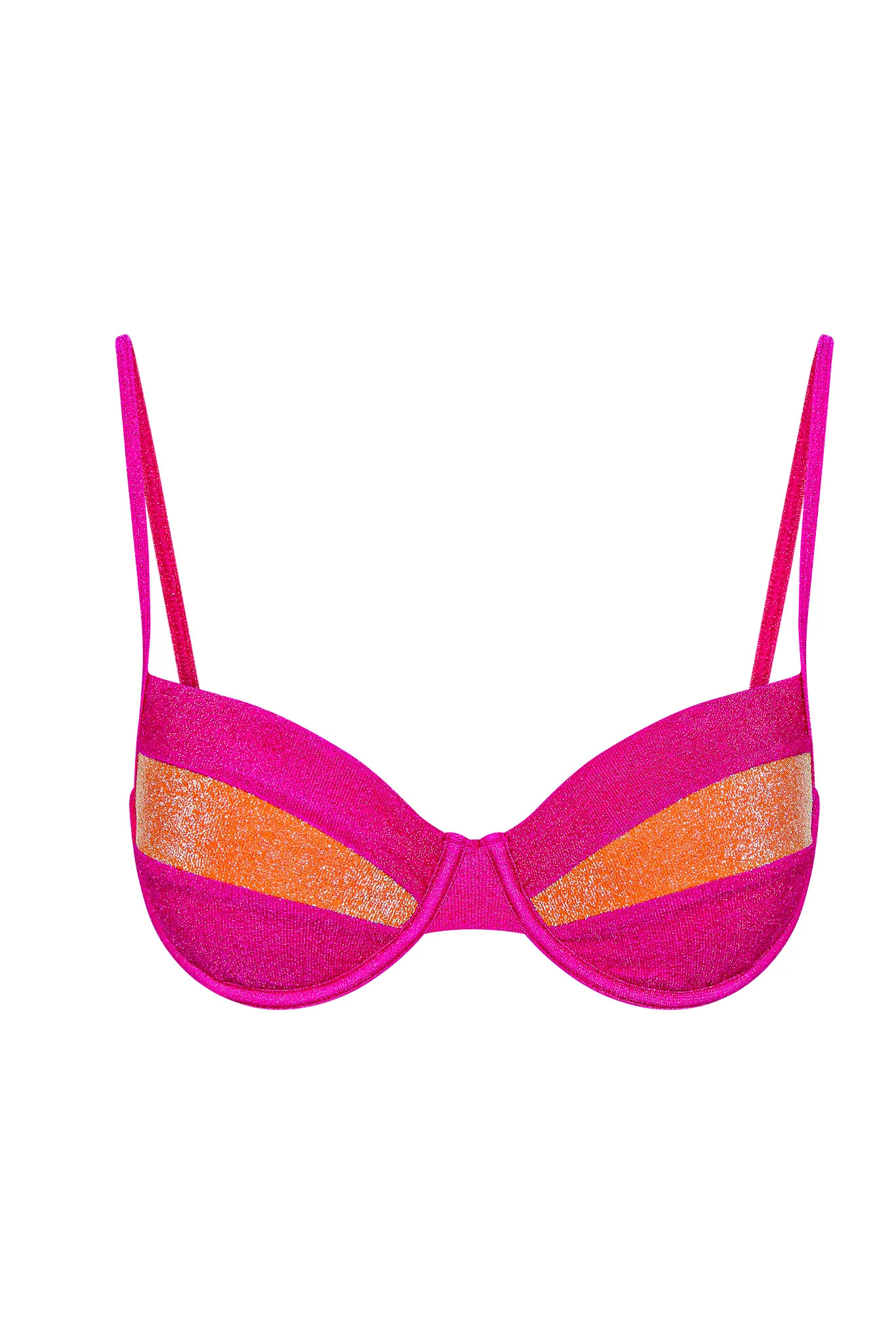 Malta Top - Sun Kissed / Fuchsia Berry Shimmer | Monday Swimwear