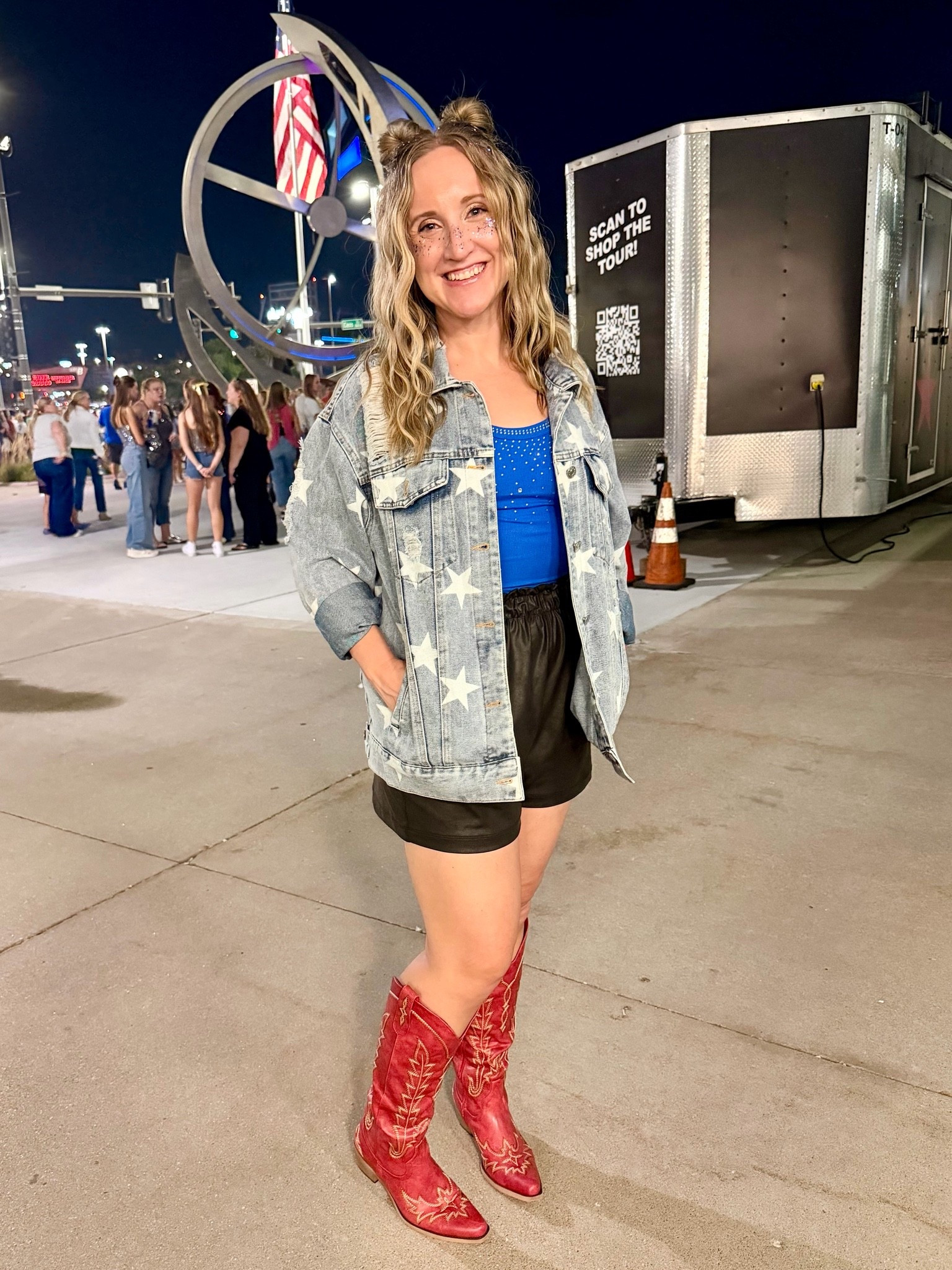 Young American Heart vibes for Benson Boone in concert!!!
The jacket is AMAZING! Wearing size medium and it is perfectly oversized!

#LTKootd #LTKOver40 #LTKMidsize