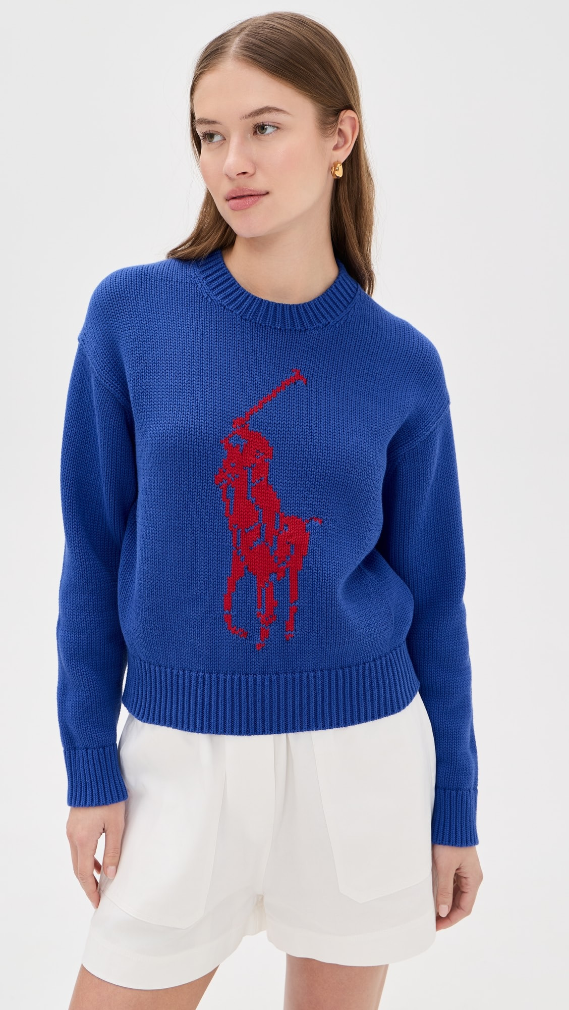 Cotton Long Sleeve Crew Neck Pullover | Shopbop