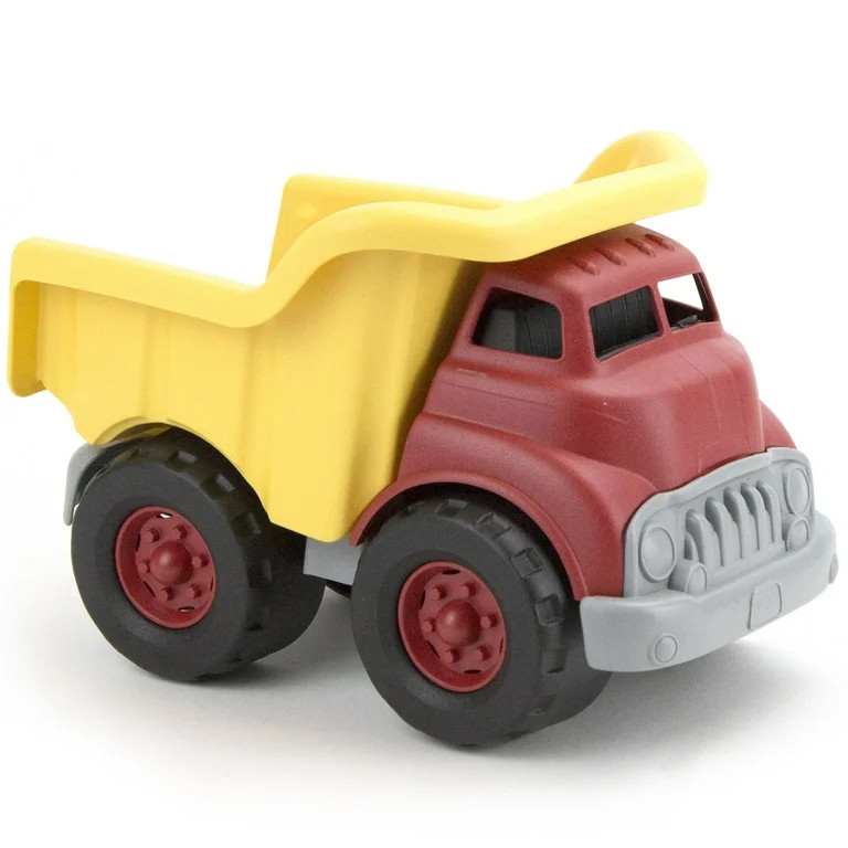 Green Toys: Dump Truck - Yellow & Red - Toy Construction Vehicle, Realistic Bed, Transportation, ... | Walmart (US)