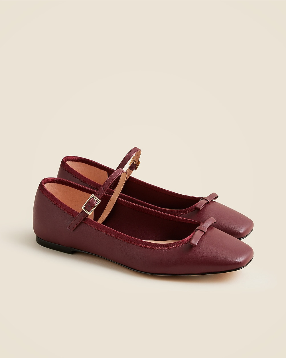Quinn Mary Jane ballet flats in leather | J. Crew US