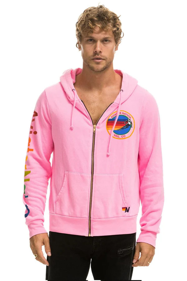 AVIATOR NATION VAIL HOODIE - NEON PINK | Aviator Nation