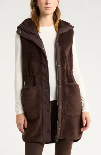 Longline Faux Shearling Vest | Nordstrom