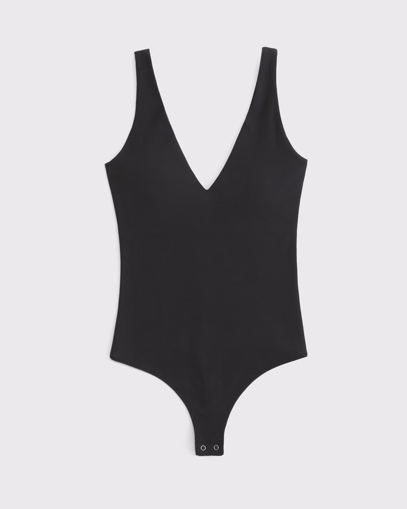 Abercrombie & Fitch Women's Bra-Free Plunge Bodysuit in Black - Size XXS | Abercrombie & Fitch (US)