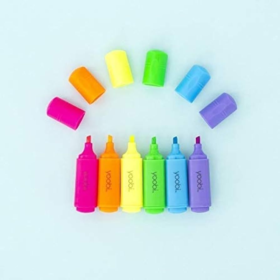 Mini Highlighters 6 Pack | Amazon (US)
