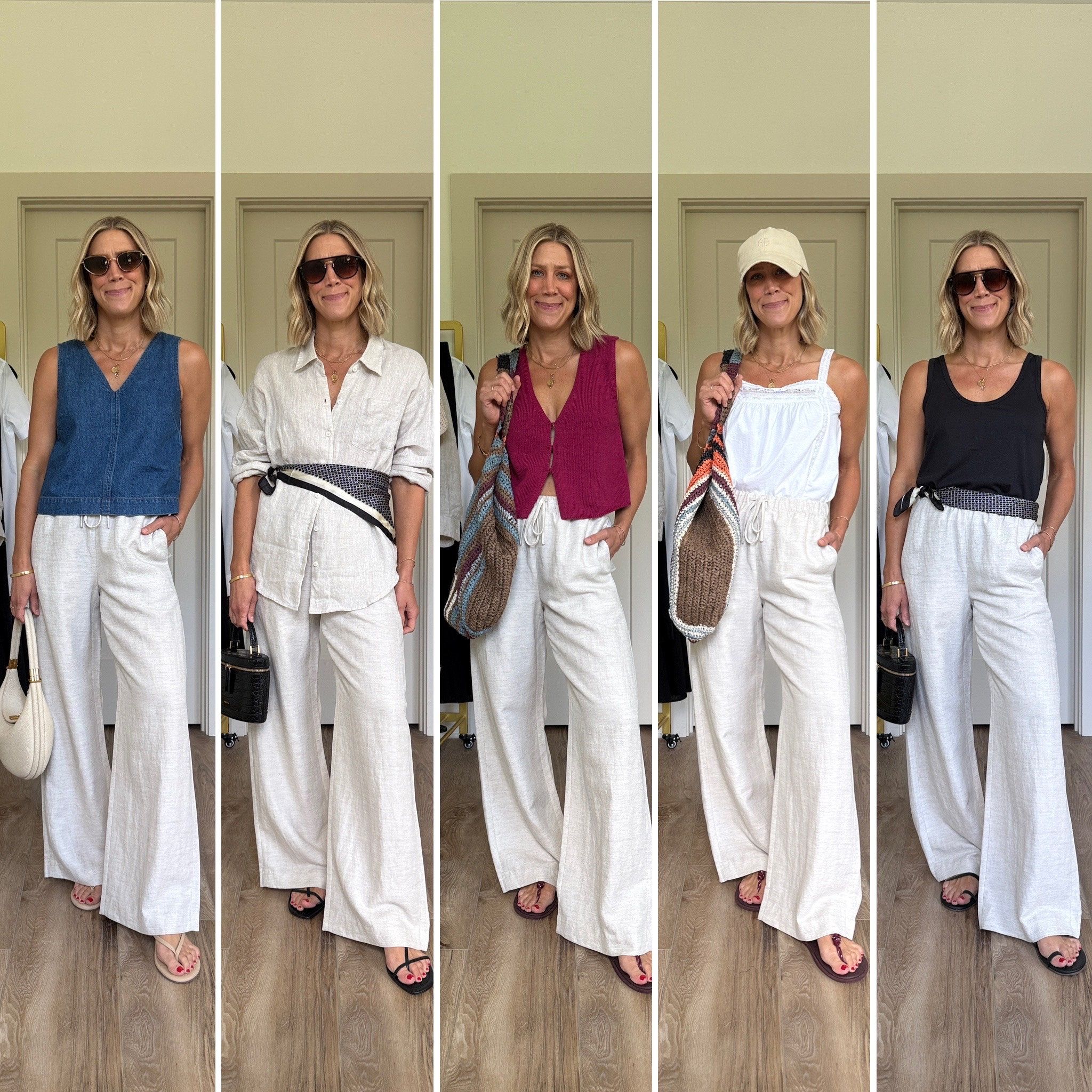 Summer Capsule: Linen Pants Outfits (wearing small)

#LTKOver40 #LTKSeasonal #LTKSaleAlert