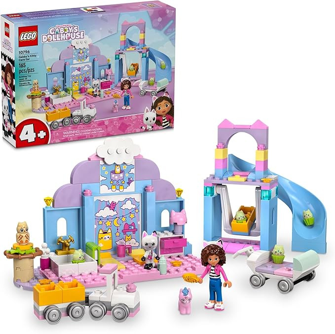 LEGO Gabby’s Dollhouse Gabby’s Kitty Care Ear Animal Playset for Kids, Pet Pretend-Play Enter... | Amazon (US)
