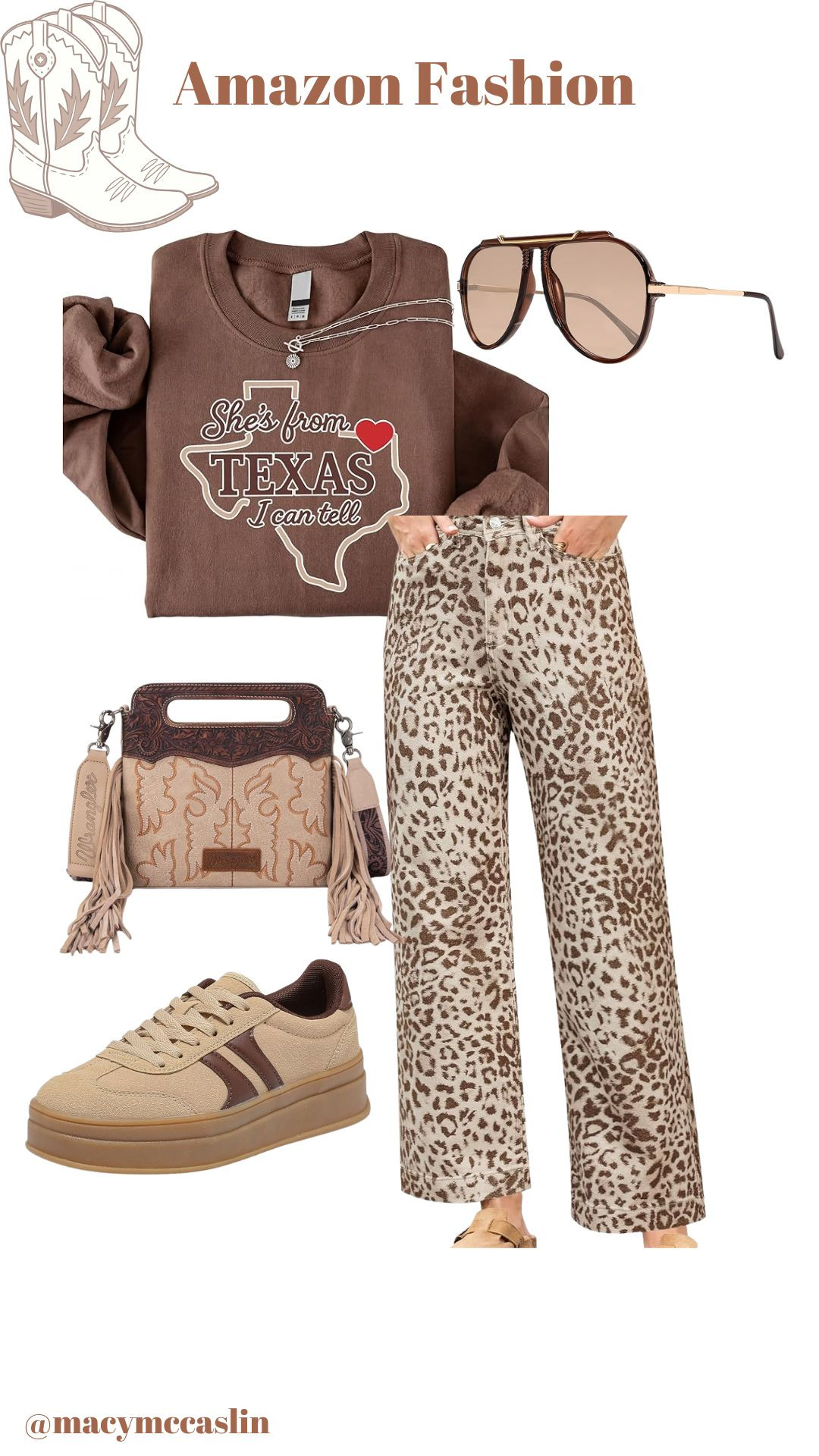 Loving this chic, western-inspired outfit with my Amazon finds! Perfect for a stylish day out. 🌵🤠 

 #LTKootd #LTKSeasonal #LTKSaleAlert