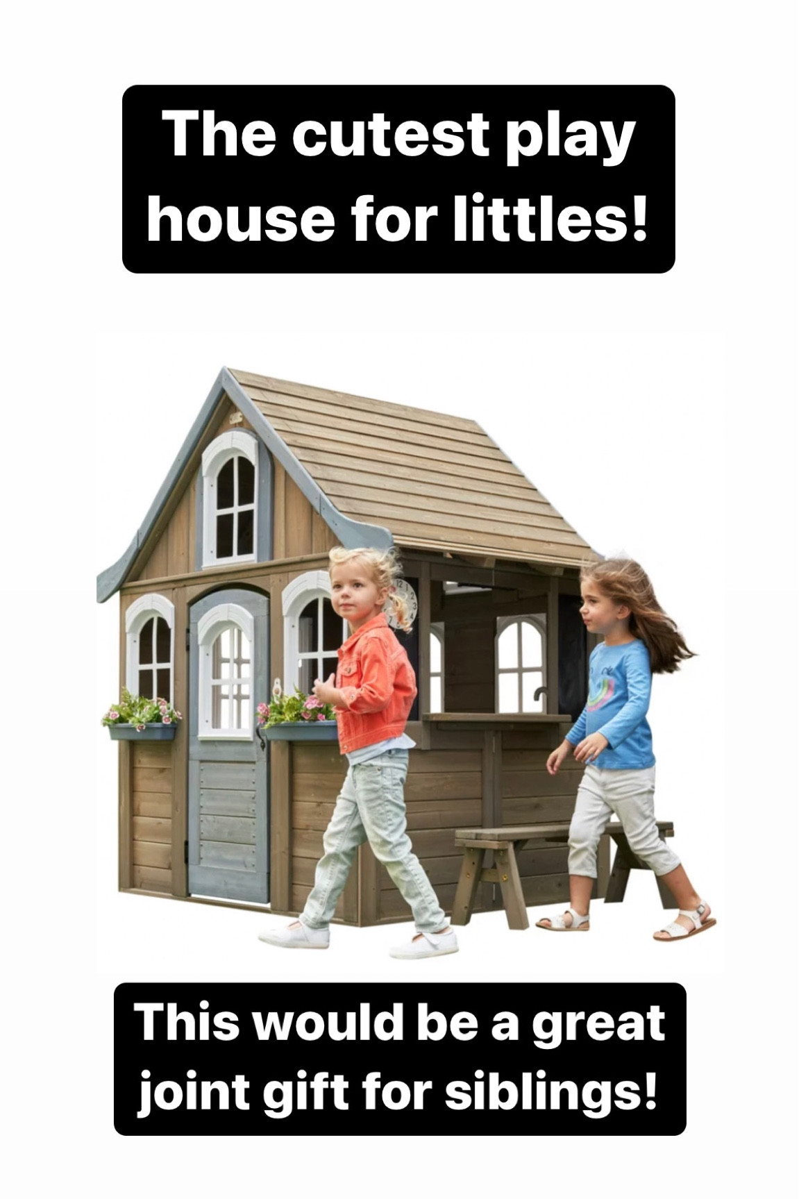 The cutest playhouse for the littles! I love this! 

#LTKCyberweek #LTKGiftGuide #LTKsalealert