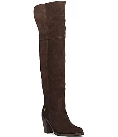 Frye Corinne Suede Over The Knee Boots - 7 | Dillard's