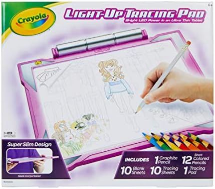Crayola Light Up Tracing Pad Pink, AMZ Exclusive, At Home Kids Toys, Gift for Girls & Boys, Age 6... | Amazon (US)