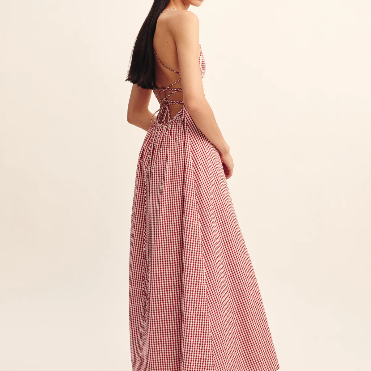 LORI DRESS - RED GINGHAM | POSSE (US)