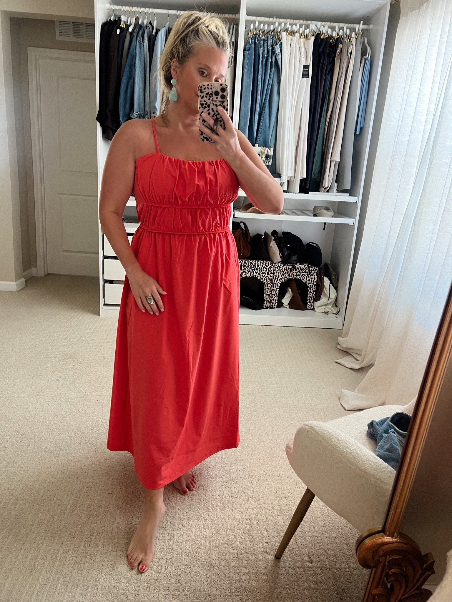 ✨Tap the bell, save and ❤️ for over 40 fashion, midlife style, midsize fashion and luxury looks for less. 

It is hit and don't know what to wear...start here and add the jean jacket for the A/C indoors.
#

👑 Helping you look good, feel good.-Lindsey Denver   

Check back daily for belly-friendly style, confidence, and Outfit Physics™.