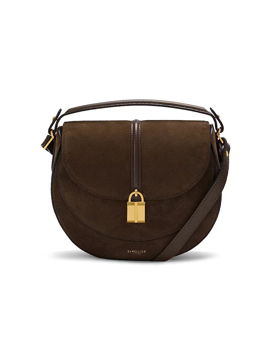 Women's Siena Leather Saddle Bag - Mocha Suede | Saks Fifth Avenue